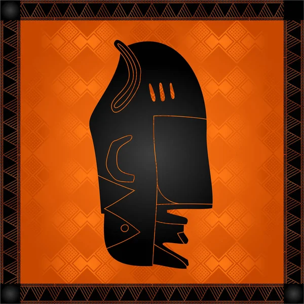 Африканської культури символічний орнаменти. В африканських племенах рука оголеними елементів — стоковий вектор