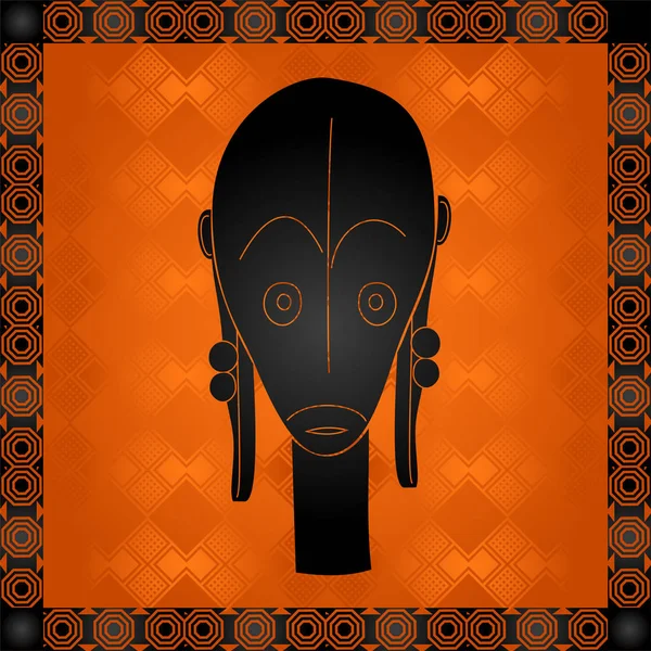 La culture africaine ornements symboliques. Tribus africaines éléments dessinés à la main — Image vectorielle
