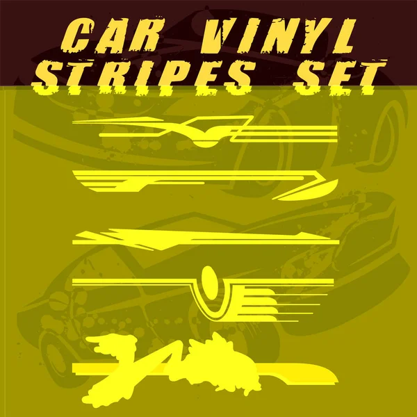 Tribal e legal Car stripe set top print em vinil e adesivo no veículo —  Vetores de Stock