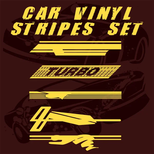 Tribal e legal Car stripe set top print em vinil e adesivo no veículo —  Vetores de Stock