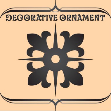 Dekoratif çiçek tasarım öğeleri ve vektör süsleri