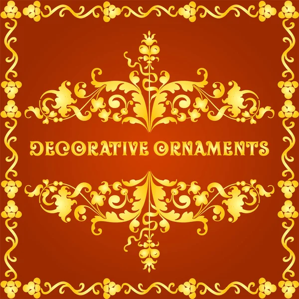 Dekoratif çiçek tasarım öğeleri ve vektör süsleri