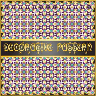 Renkli dekoratif geometrik desen arka plan