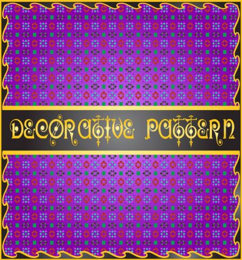 Renkli dekoratif geometrik desen arka plan