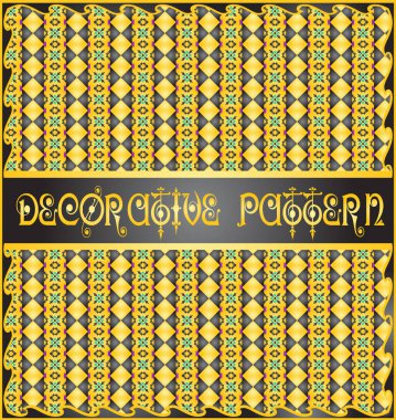 Renkli dekoratif geometrik desen arka plan