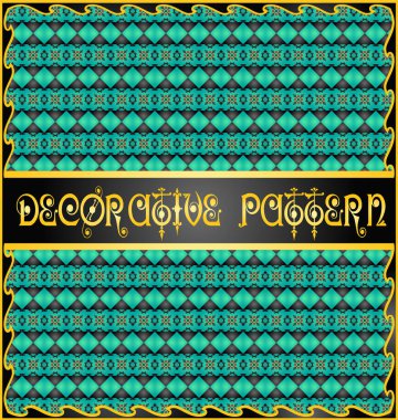 Renkli dekoratif geometrik desen arka plan