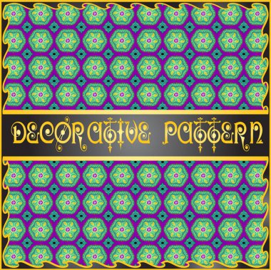 Renkli dekoratif geometrik desen arka plan