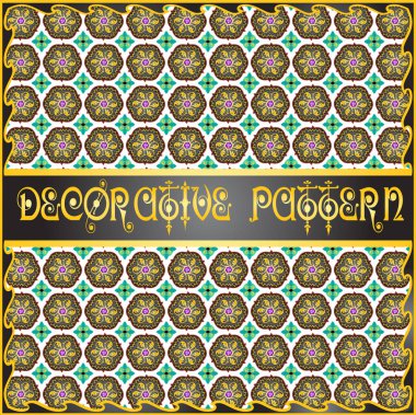 Renkli dekoratif geometrik desen arka plan