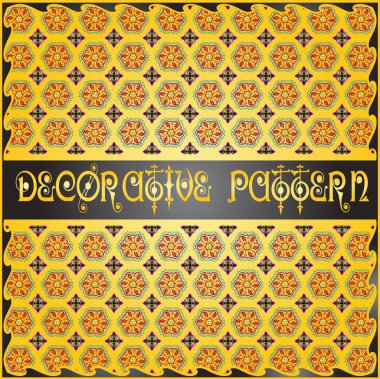 Renkli dekoratif geometrik desen arka plan