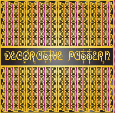 Renkli dekoratif geometrik desen arka plan