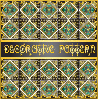 Renkli dekoratif geometrik desen arka plan