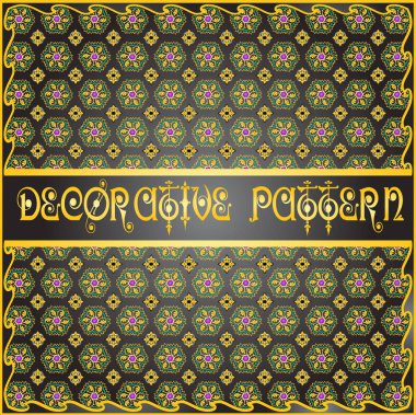 Renkli dekoratif geometrik desen arka plan