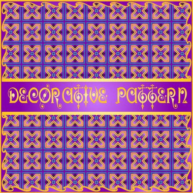 Renkli dekoratif geometrik desen arka plan