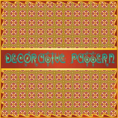 Renkli dekoratif geometrik desen arka plan