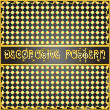 Renkli dekoratif geometrik desen arka plan