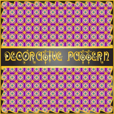 Renkli dekoratif geometrik desen arka plan