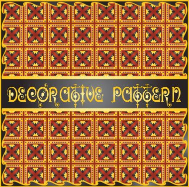 Renkli dekoratif geometrik desen arka plan