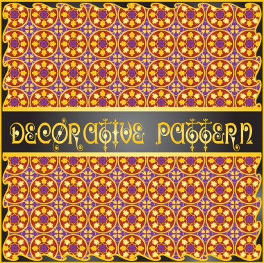 Renkli dekoratif geometrik desen arka plan