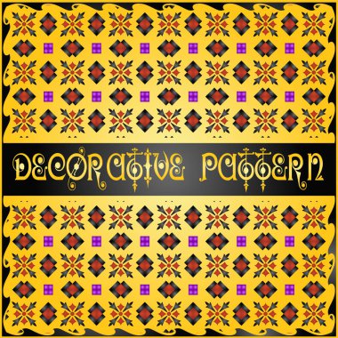 Renkli dekoratif geometrik desen arka plan