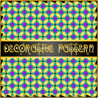 Renkli dekoratif geometrik desen arka plan