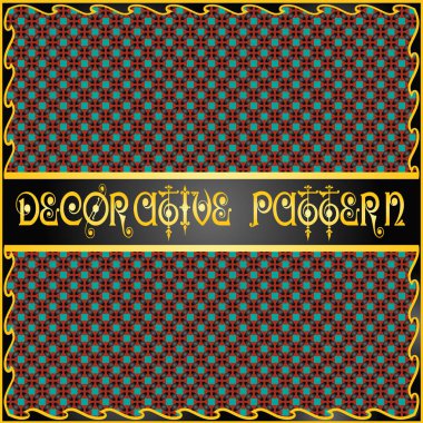 Renkli dekoratif geometrik desen arka plan