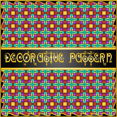 Renkli dekoratif geometrik desen arka plan