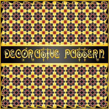 Renkli dekoratif geometrik desen arka plan