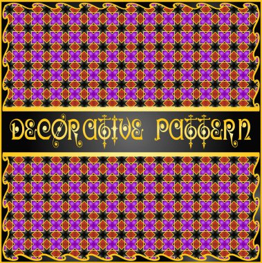 Renkli dekoratif geometrik desen arka plan