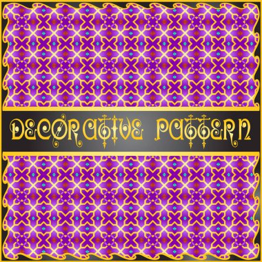 Renkli dekoratif geometrik desen arka plan