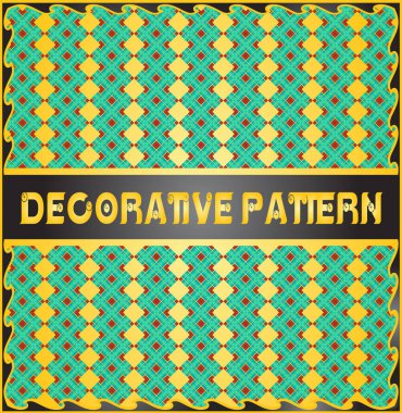 Renkli dekoratif geometrik desen arka plan