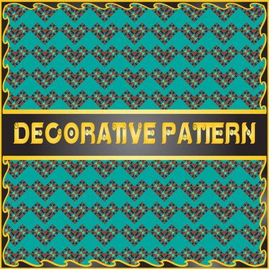 Renkli dekoratif geometrik desen arka plan