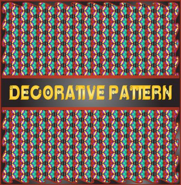 Renkli dekoratif geometrik desen arka plan