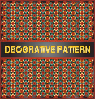 Renkli dekoratif geometrik desen arka plan