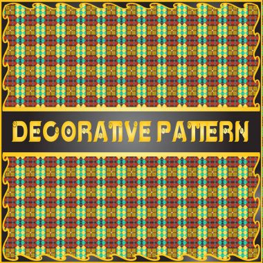 Renkli dekoratif geometrik desen arka plan