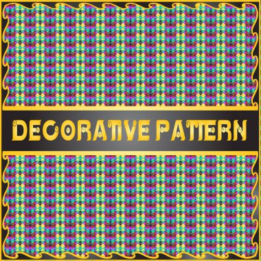 Renkli dekoratif geometrik desen arka plan