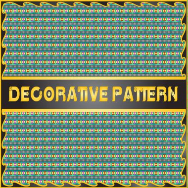 Renkli dekoratif geometrik desen arka plan