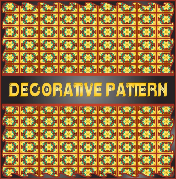 Fondo de patrón geométrico decorativo colorido — Vector de stock