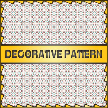 Renkli dekoratif geometrik desen arka plan