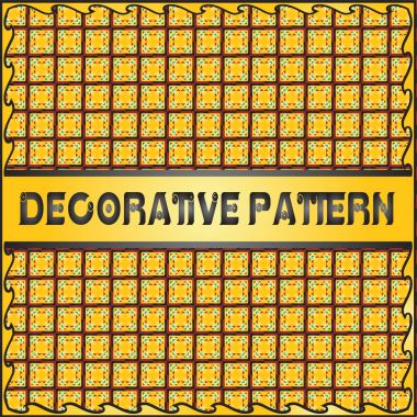 Renkli dekoratif geometrik desen arka plan