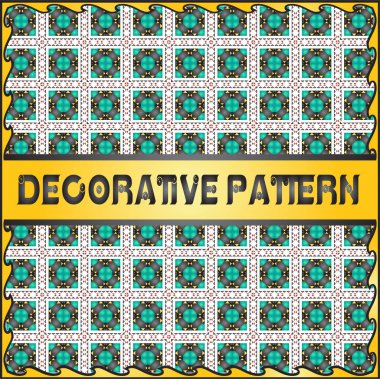 Renkli dekoratif geometrik desen arka plan