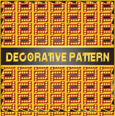 Renkli dekoratif geometrik desen arka plan