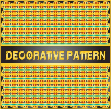 Renkli dekoratif geometrik desen arka plan