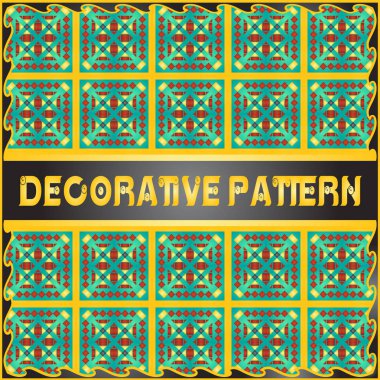 Renkli dekoratif geometrik desen arka plan