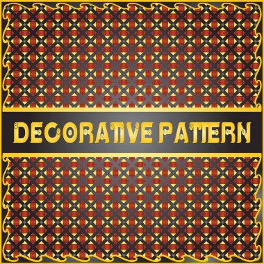 Renkli dekoratif geometrik desen arka plan