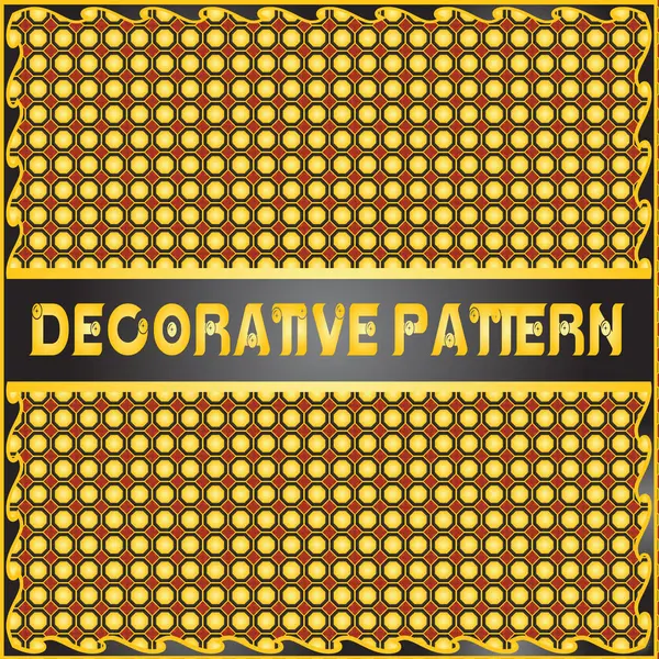 Colorful decorative geometric pattern background — Stock Vector