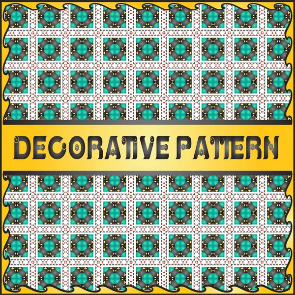 Colorful decorative geometric pattern background — Stock Vector