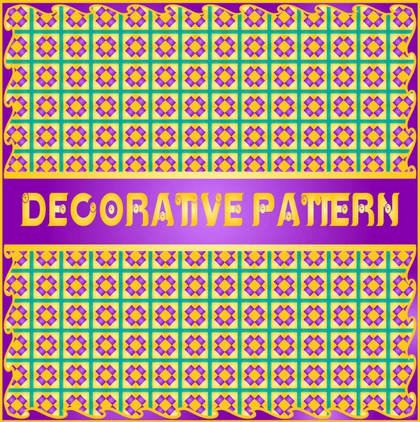 Kleurrijke decoratieve geometrische patroon achtergrond — Stockvector