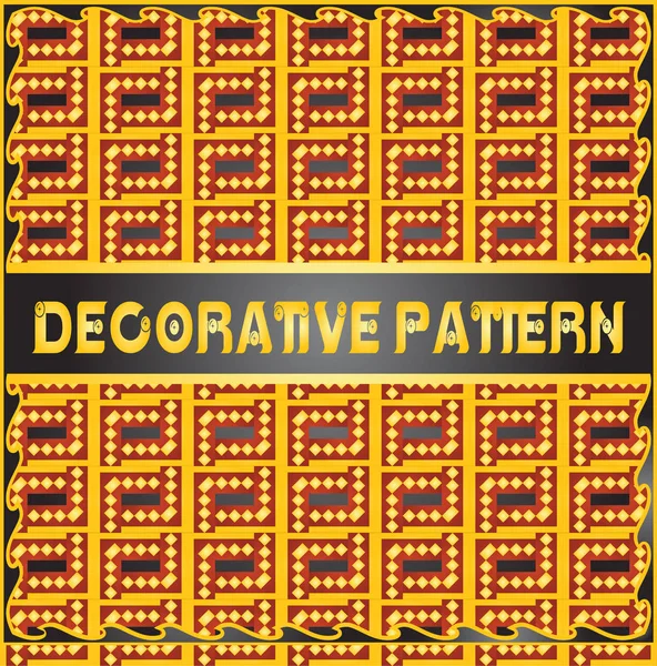 Colorful decorative geometric pattern background — Stock Vector