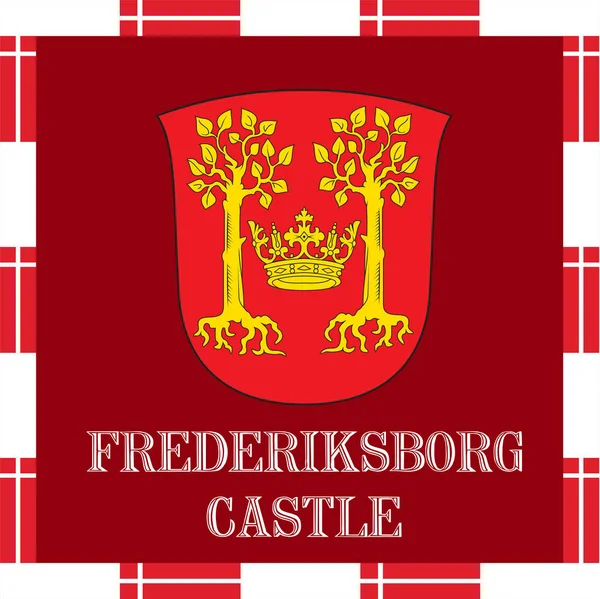Nationalfähnrich von Dänemark - Schloss Frederiksborg — Stockvektor