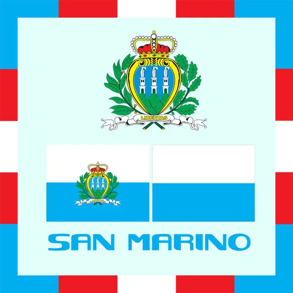 Fähnrich von San Marino — Stockvektor